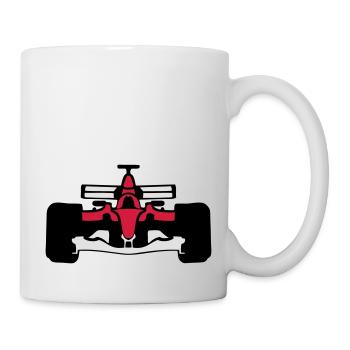 formule 1 voiture course 1072 - Mug blanc - blanc - Droite