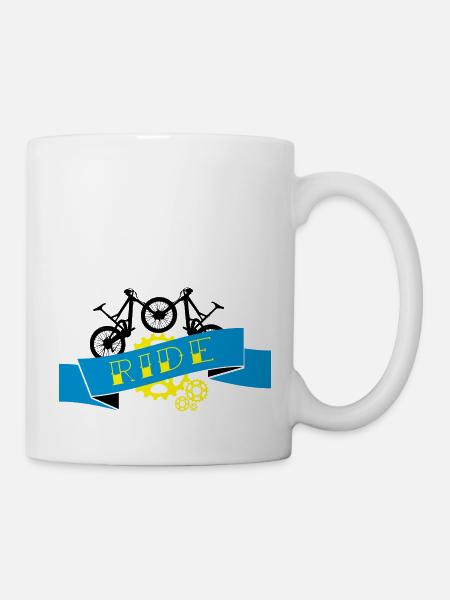 VTT - Descente Tour Compilation - Mug blanc - blanc