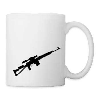 Scharfschütze Sniper Gewehr - Tasse - Weiß - Rechts