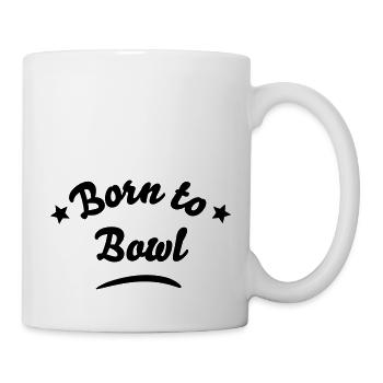 born to bowl - Mug blanc - blanc - Droite