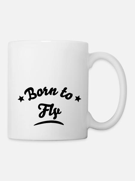 born to fly 01 - Mug blanc - blanc