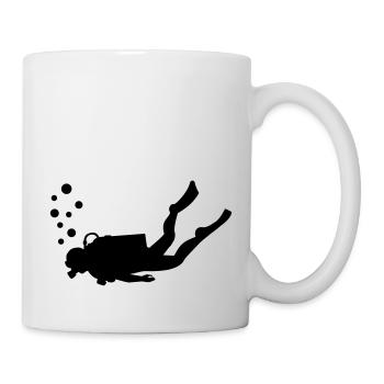 Scuba diver - Mug - white - Right