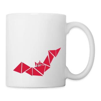 Origami Paper Animal Bat - Mug - white - Right