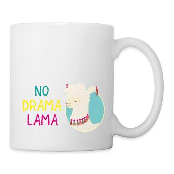 No Drama Lama - Tasse - Weiß - Rechts