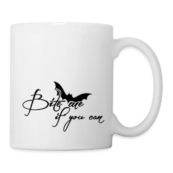 Beißen Sie mich, wenn Sie - Halloween - Tasse - Weiß - Rechts