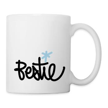 Bestie - Beste Freundin - Tasse - Weiß - Rechts