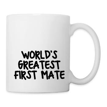 worlds greatest first mate - Mug - white - Right