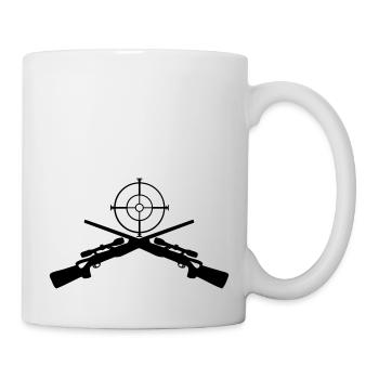 Scharfschützen Ziel sniper gamer fps gaming geek - Tasse - Weiß - Rechts