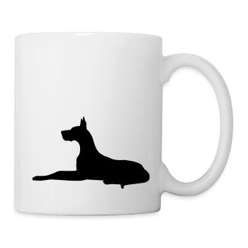 dobermann - Tasse - Weiß - Rechts