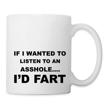 Fart - Tasse - Weiß - Rechts