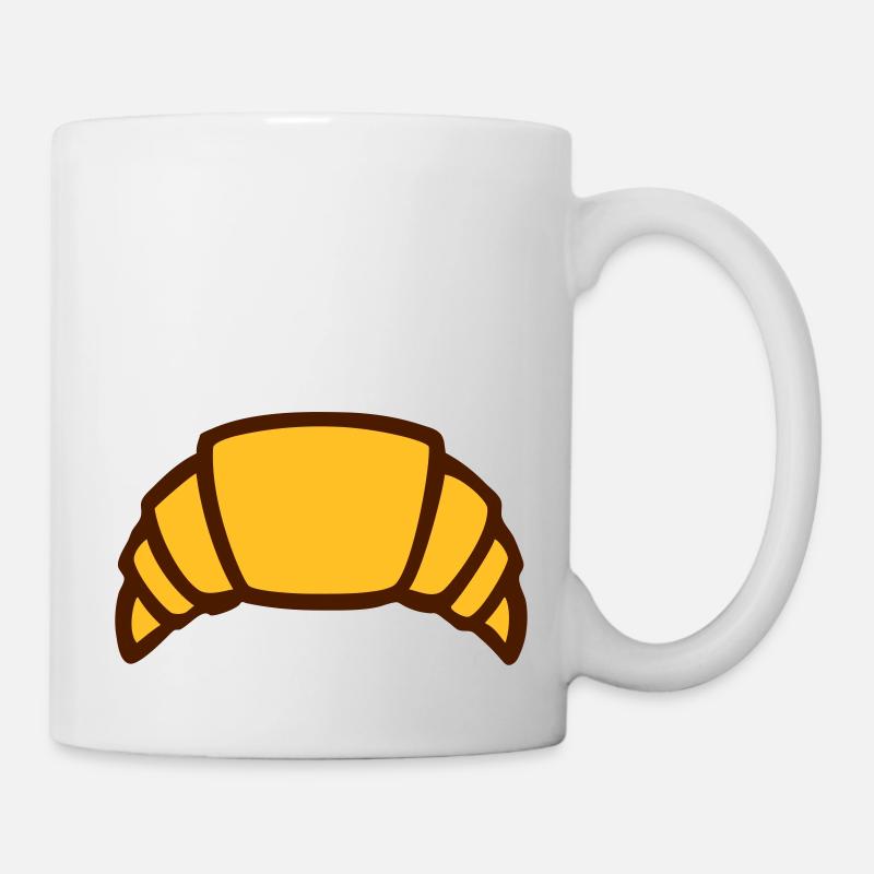 Croissant Gebäck Bäcker Konditor - Tasse - Weiß