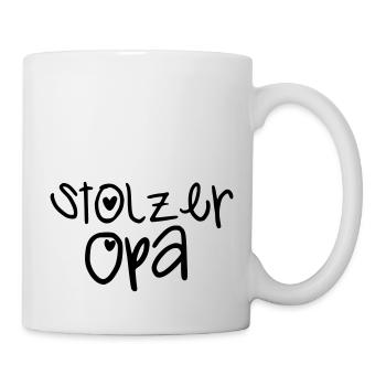 Stolzer Opa - Tasse - Weiß - Rechts