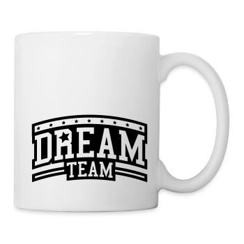 dream_team_design_re1 - Mug blanc - blanc - Droite