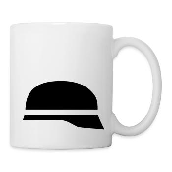firefighter helmet - Mug - white - Right