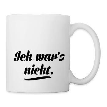 Ich war's nicht - Tasse - Weiß - Rechts