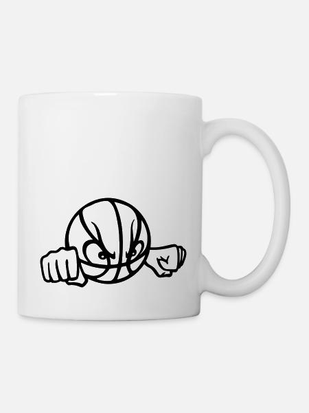 bad_basketball - Tasse - Weiß