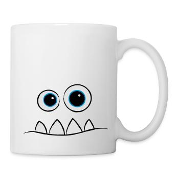 Monster Face - Tasse - Weiß - Rechts