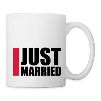 Just Married Logo-Design - Mug blanc - blanc - Droite
