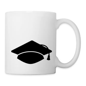 Doktorhut - Tasse - Weiß - Rechts