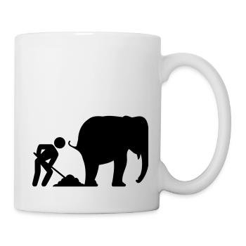 Elephant shit - Mug - white - Right