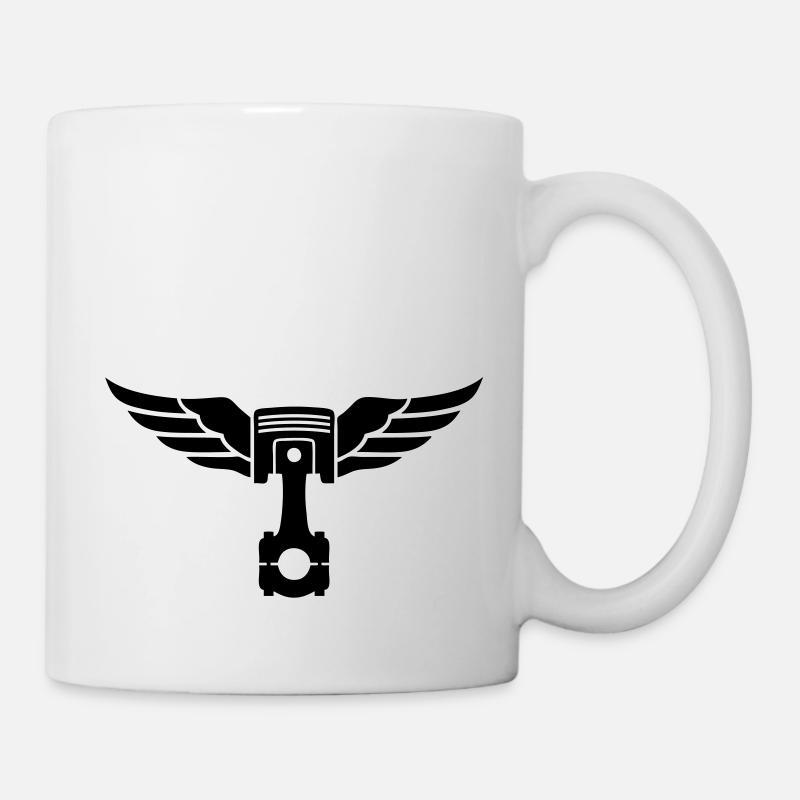 piston et ailes - Mug - white