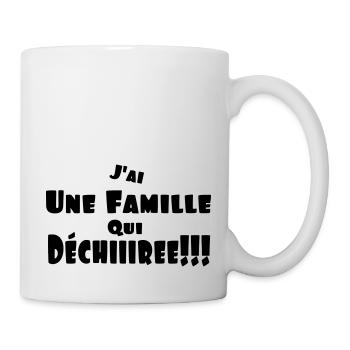 J'ai une famille qui déchire - Mug blanc - blanc - Droite