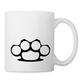 Schlagring - Tasse - Weiß - Rechts