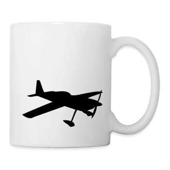 Privatflugzeug der leichten Luftfahrt - Tasse - Weiß - Rechts
