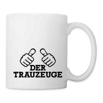 Trauzeuge - Tasse - Weiß - Rechts