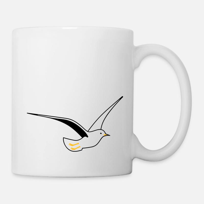Möwe in deinen Farben - Tasse - Weiß