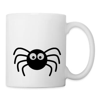 Spinne - Tasse - Weiß - Rechts