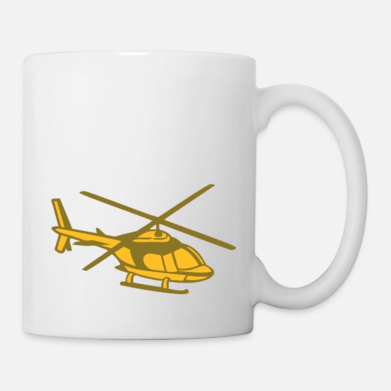 Hubschrauber - Tasse - Weiß