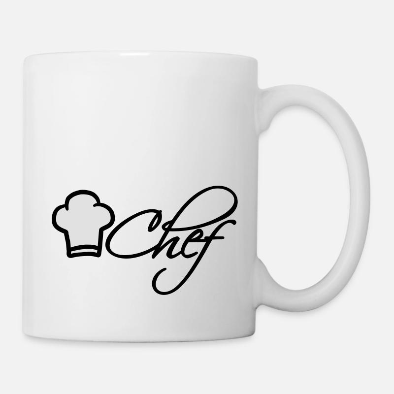 Chef Chef Cap Logo Chef étoilé - Mug blanc - blanc