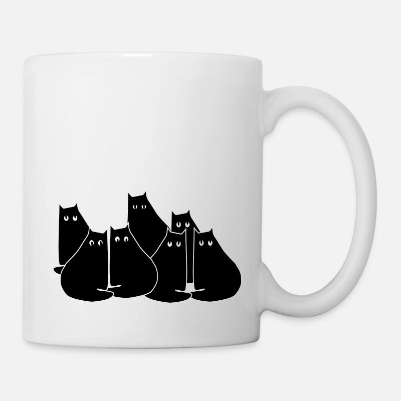 Katzen - Tasse - Weiß
