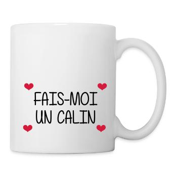 Fais-moi un calin - Mug blanc - blanc - Droite