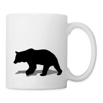 bear - brown bear - hunting - hunter - Mug - white - Right