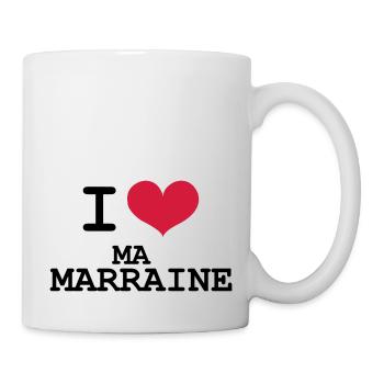I Love ma Marraine - Mug blanc - blanc - Droite