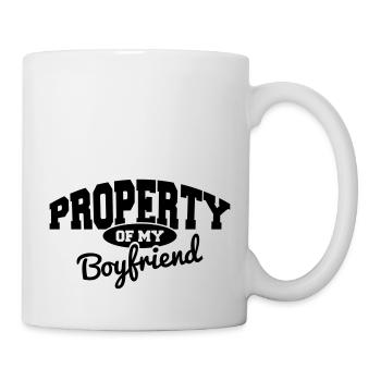 PROPERTY OF MY BOYFRIEND - Mug blanc - blanc - Droite