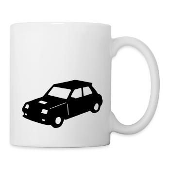 R5 retro vintage racing car - Mug - white - Right
