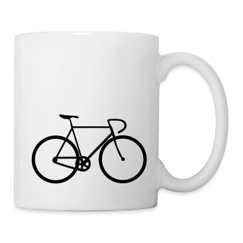 Fahrrad Rennrad Bicycle Sport 1c - Tasse - Weiß - Rechts