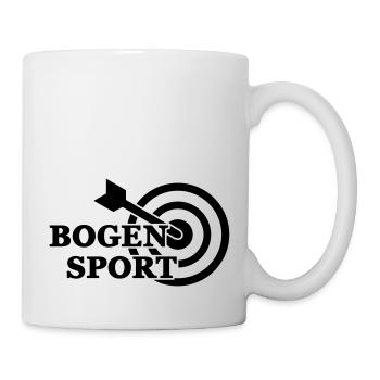 Bogensport (Zielscheibe) - Tasse - Weiß - Rechts