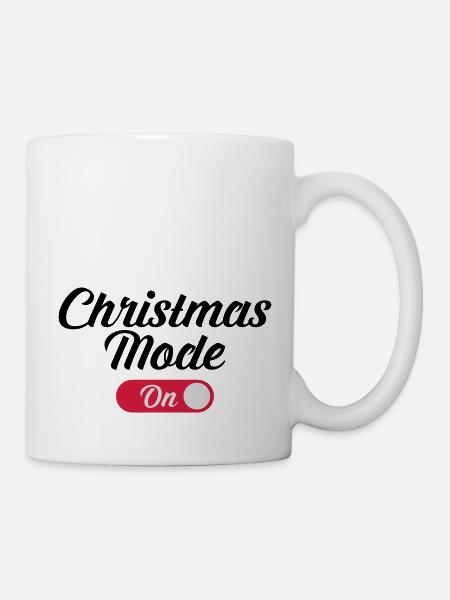 Christmas Mode (On) - Tasse - Weiß