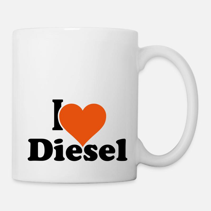 I LOVE Diesel - Tasse - Weiß