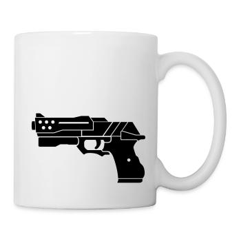 Pistole (Gun) - Tasse - Weiß - Rechts