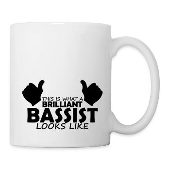 brilliant bassist - Mug - white - Right