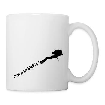 Tauchen - Tasse - Weiß - Rechts