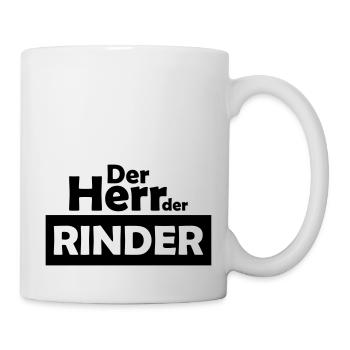 der herr der rinder - Tasse - Weiß - Rechts