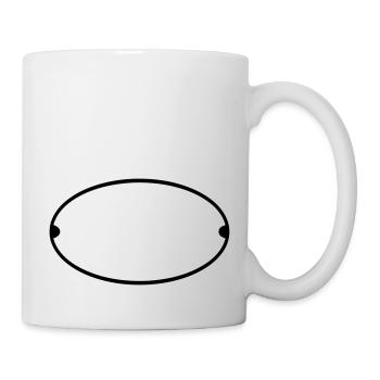 Oval Ovale Symbol Badge Form - Customize it ! - Mug - white - Right