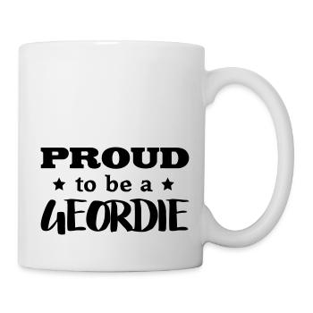 geordie proud to be - Mug - white - Right