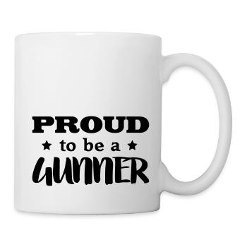 gunner proud to be - Mug - white - Right